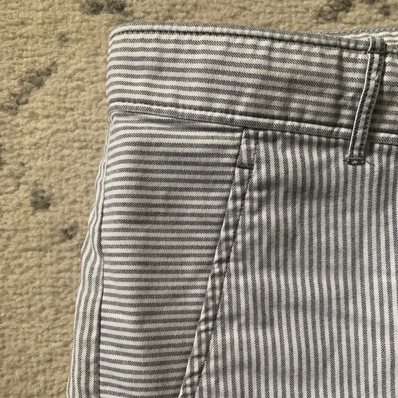 Gap Skinny Mini Striped Blue & White Pants - Picture 2 of 5